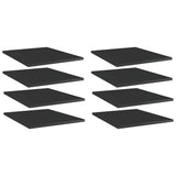 Vidaxl wandschappen 8 st 40x50x1,5 cm bewerkt hout hoogglans zwart