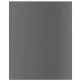 Vidaxl wandschappen 8 st 40x50x1,5 cm bewerkt hout hoogglans grijs