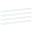 Vidaxl wandschappen 4 st 60x10x1,5 cm bewerkt hout wit