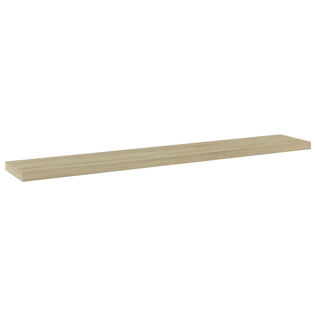 Vidaxl wandschappen 4 st 60x10x1,5 cm spaanplaat sonoma eikenkleurig