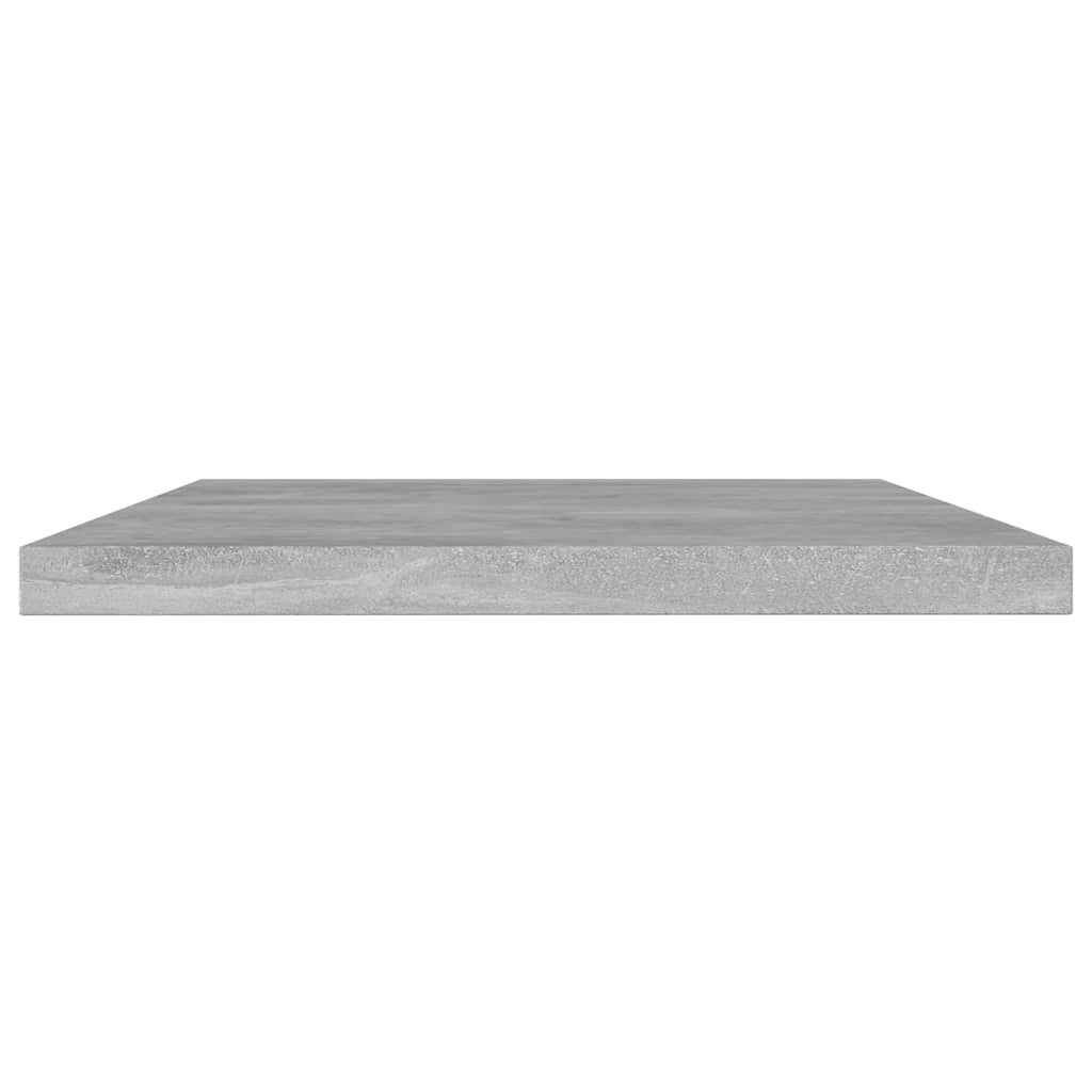 Vidaxl wandschappen 4 st 60x10x1,5 cm bewerkt hout betongrijs