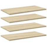 Vidaxl wandschappen 4 st 60x30x1,5 cm spaanplaat sonoma eikenkleurig