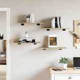 Vidaxl wandschappen 4 st 60x30x1,5 cm spaanplaat sonoma eikenkleurig