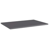 Vidaxl wandschappen 8 st 60x40x1,5 cm bewerkt hout hoogglans grijs