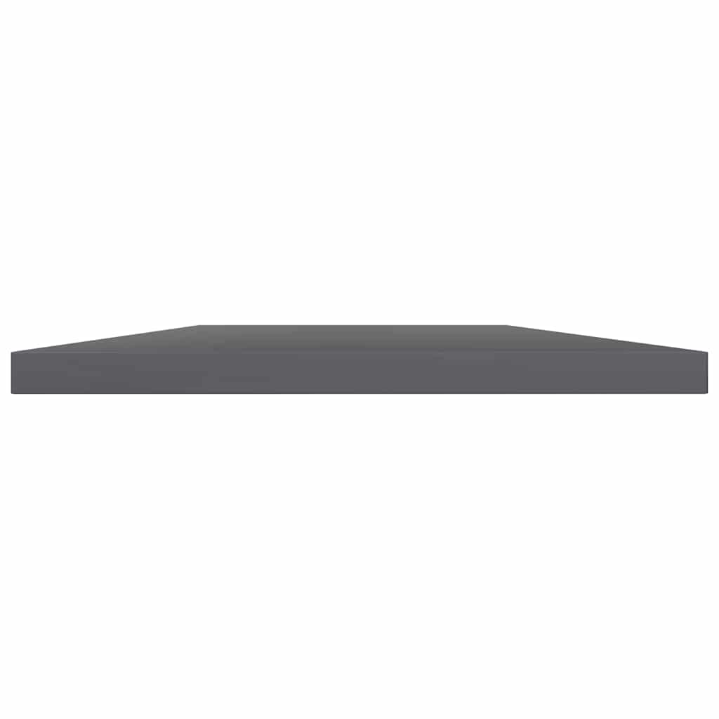 Vidaxl wandschappen 8 st 60x40x1,5 cm bewerkt hout hoogglans grijs