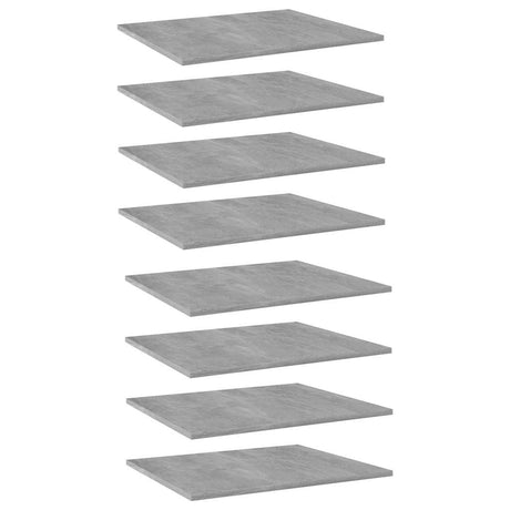 Vidaxl wandschappen 8 st 60x50x1,5 cm spaanplaat betongrijs