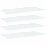 Vidaxl wandschappen 4 st 80x20x1,5 cm bewerkt hout wit