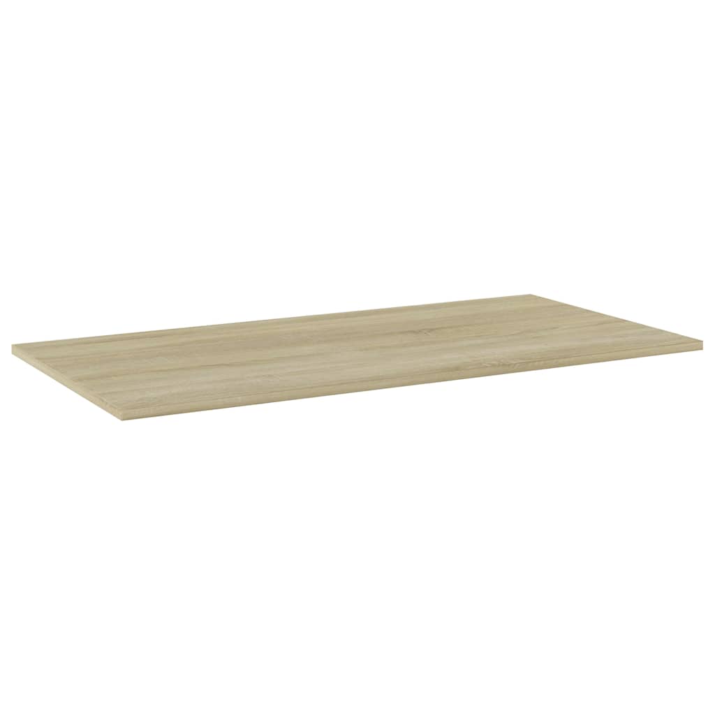 Vidaxl wandschappen 4 st 80x20x1,5 cm spaanplaat sonoma eikenkleurig