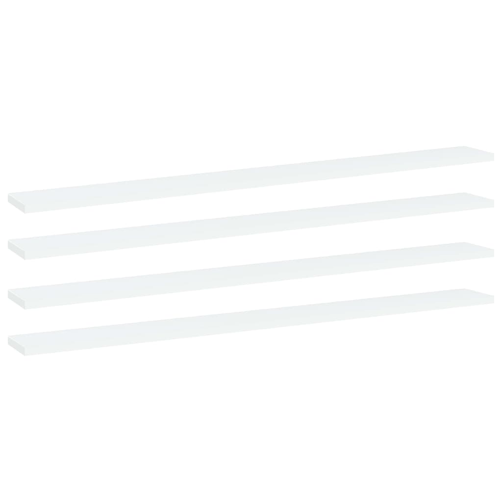 Vidaxl wandschappen 4 st 100x10x1,5 cm spaanplaat wit