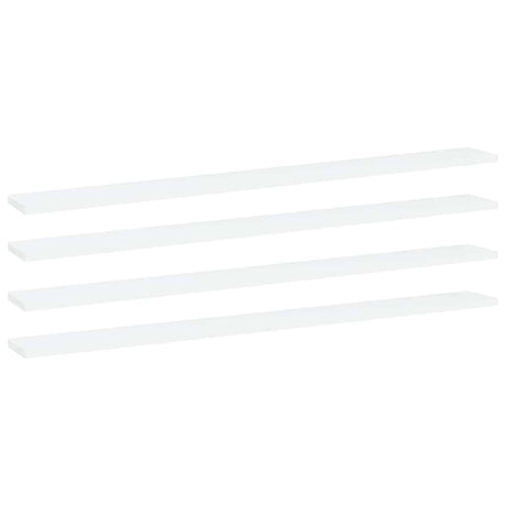 Vidaxl wandschappen 4 st 100x10x1,5 cm spaanplaat wit