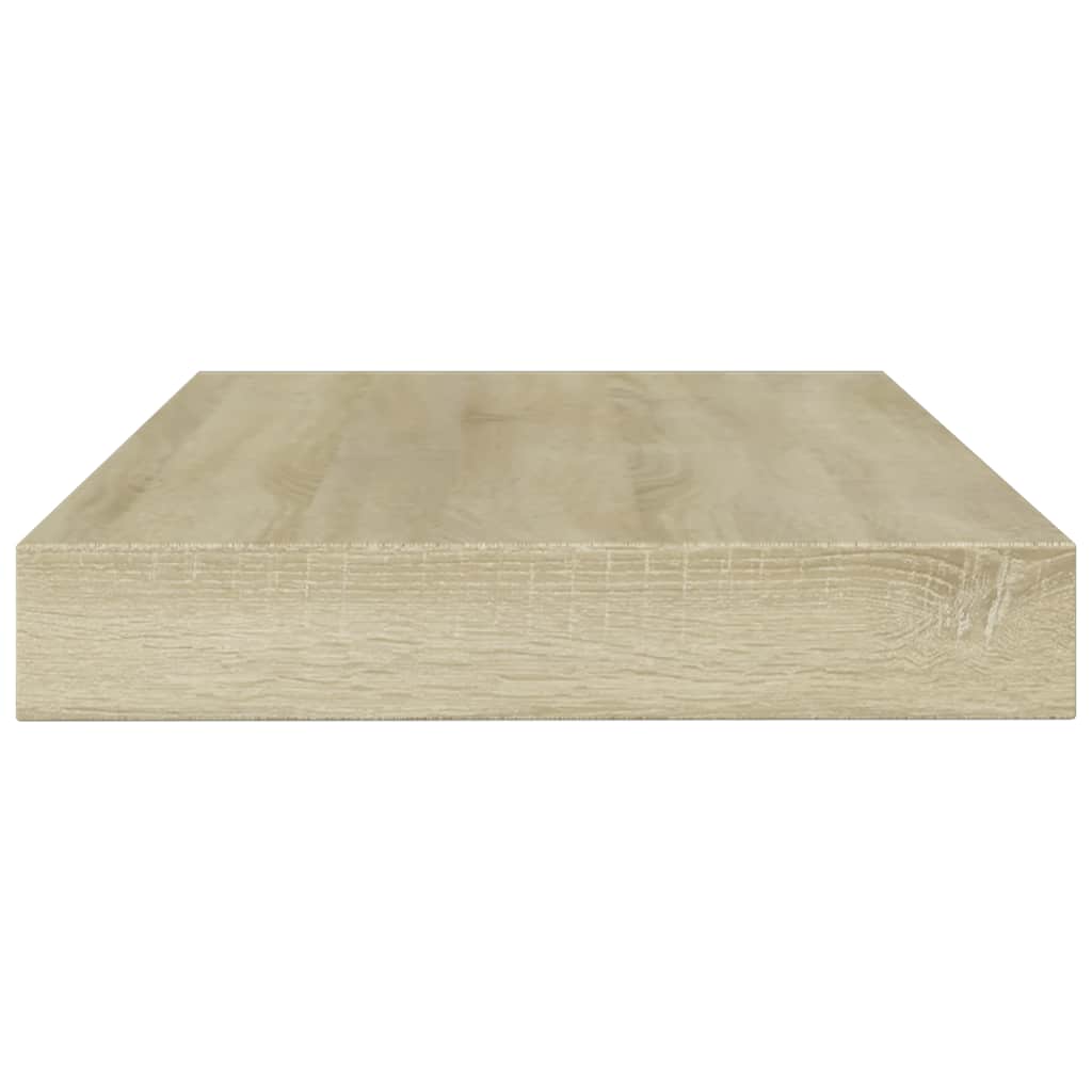 Vidaxl wandschappen 4 st 100x10x1,5 cm spaanplaat sonoma eikenkleurig