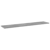 Vidaxl wandschappen 4 st 100x20x1,5 cm bewerkt hout betongrijs