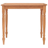 Vidaxl tafel batavia 85x85x75 cm massief teakhout