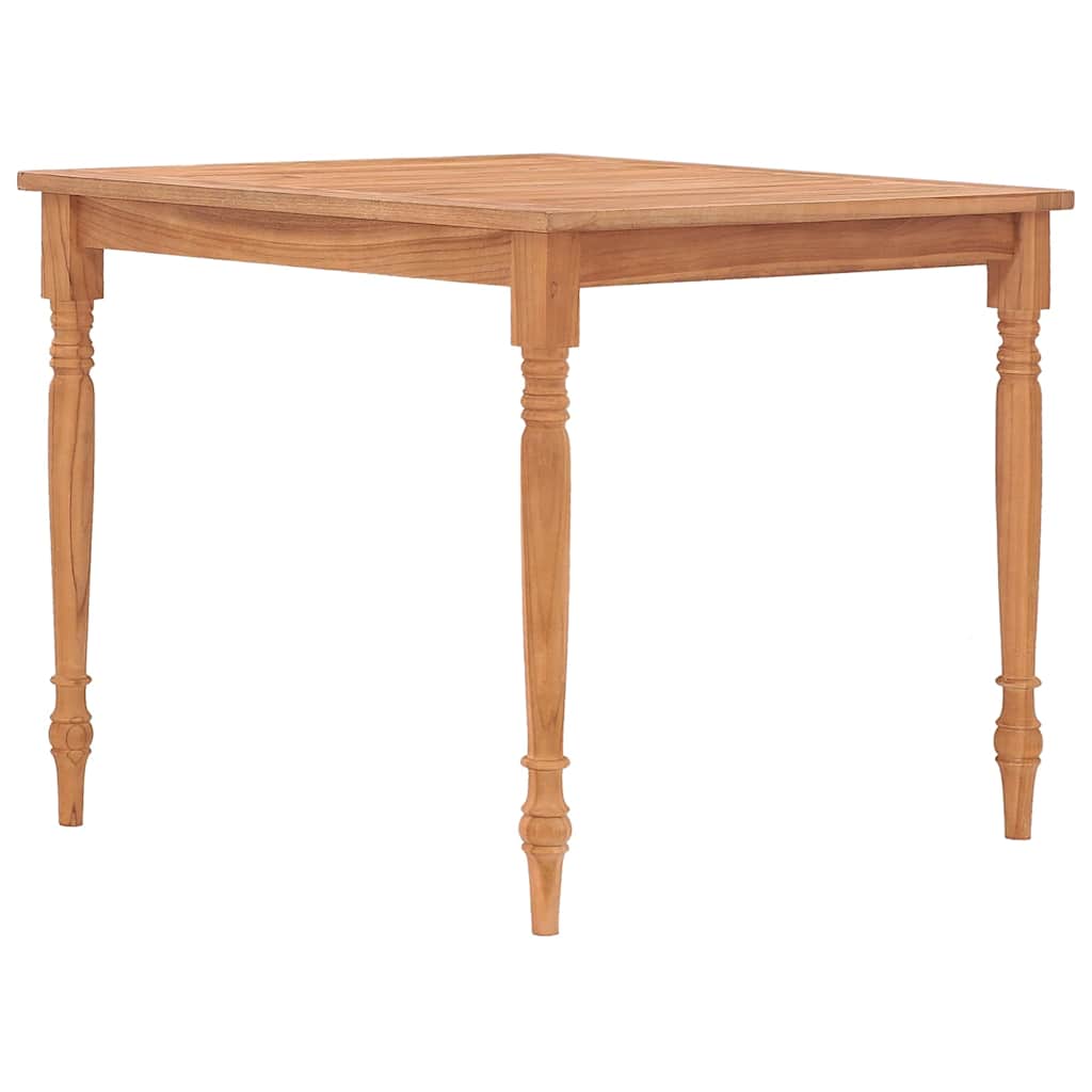 Vidaxl tafel batavia 85x85x75 cm massief teakhout