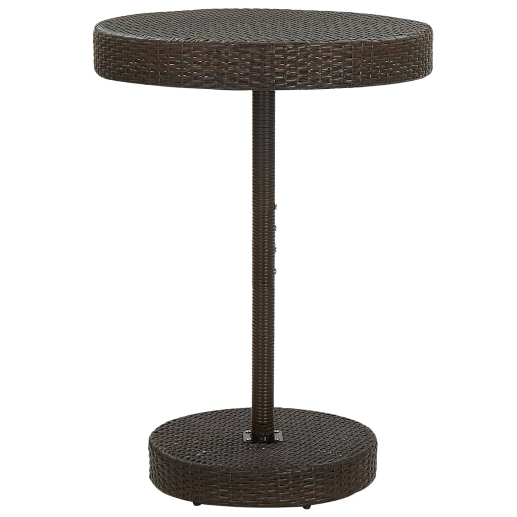 Vidaxl 5-delige tuinbarset met kussens poly rattan bruin