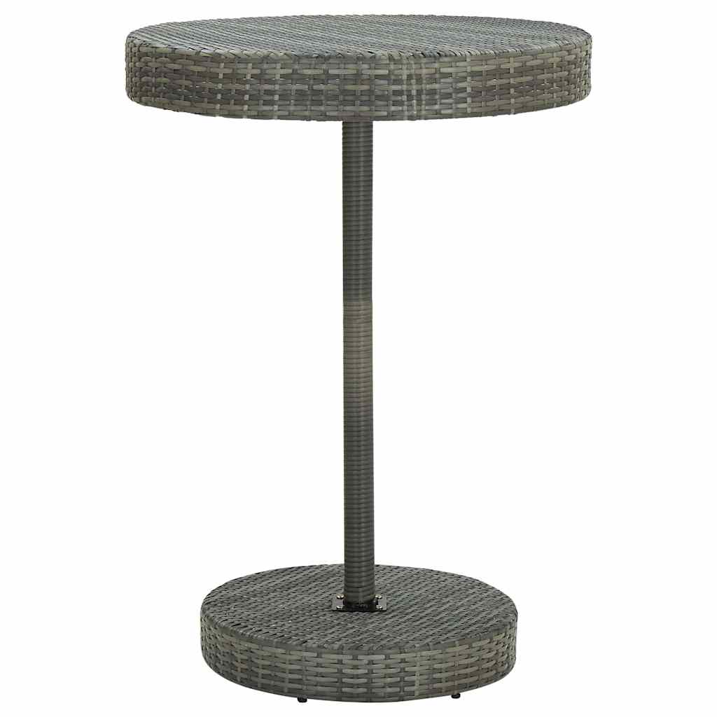 Vidaxl 5-delige tuinbarset met kussens poly rattan grijs