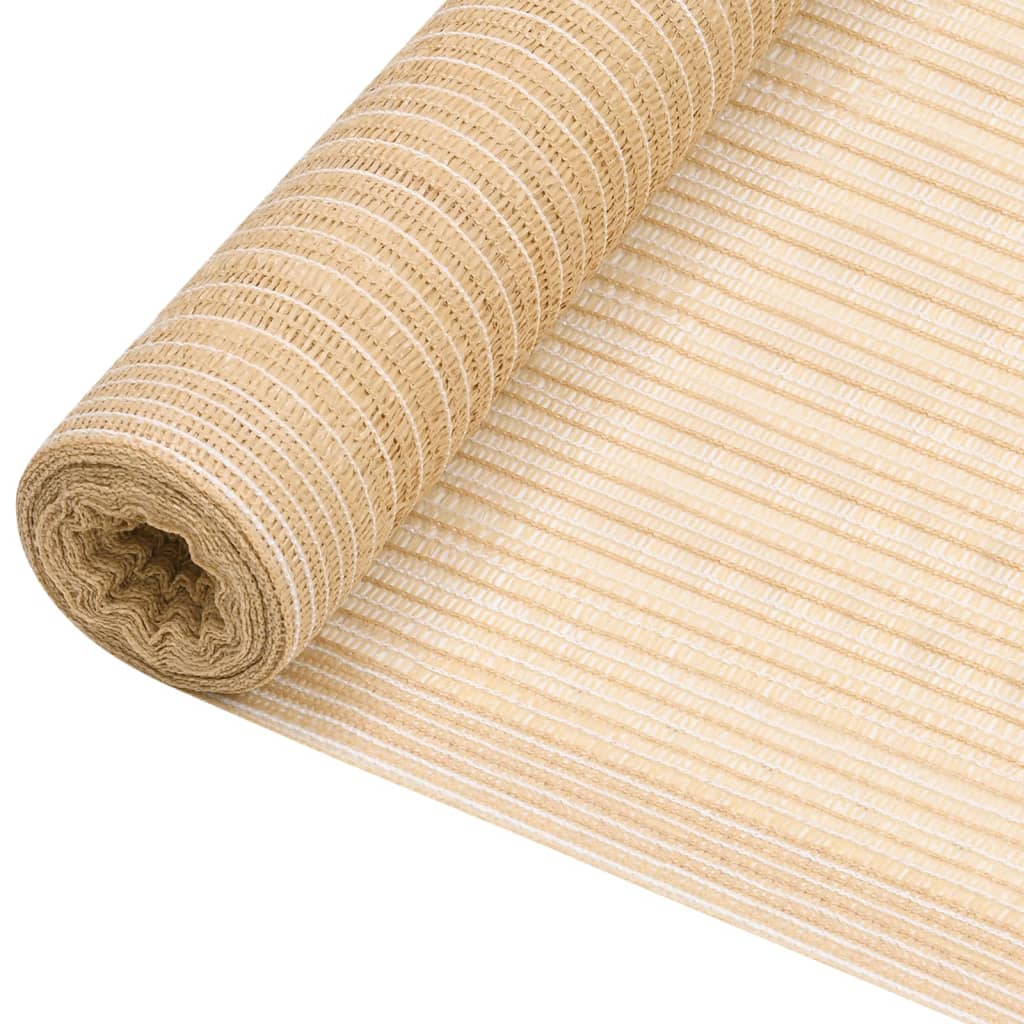 Vidaxl Privatsphär 75 g m²poséiert 1x25 m Hdpe Beige