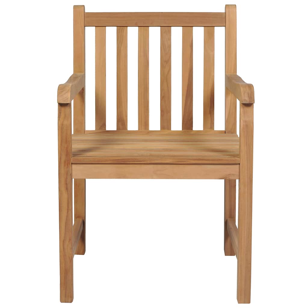 Vidaxl tuinstoelen 2 st met antracietkleurige kussens massief teakhout