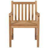Vidaxl tuinstoelen 2 st met grijze kussens massief teakhout