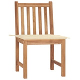 Vidaxl tuinstoelen 2 st met kussens massief teakhout