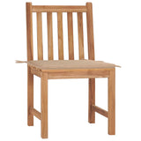 Vidaxl tuinstoelen 2 st met kussens massief teakhout