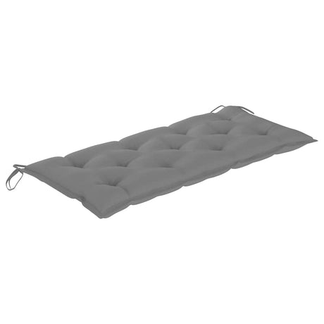 Vidaxl tuinbank met kussen 120 cm massief acaciahout