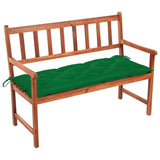 Vidaxl tuinbank met kussen 120 cm massief acaciahout