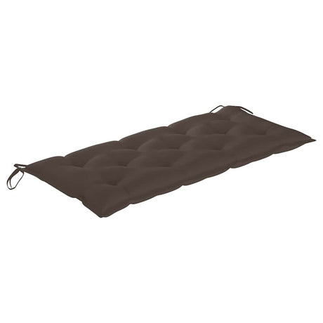 Vidaxl tuinbank met kussen 120 cm massief acaciahout