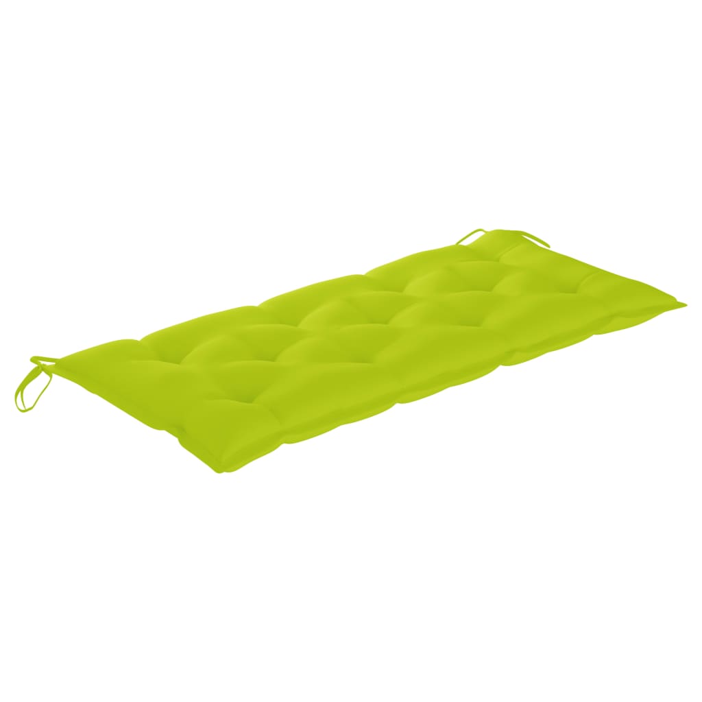 Vidaxl tuinbank met kussen 120 cm massief acaciahout