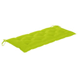 Vidaxl tuinbank met kussen 120 cm massief acaciahout