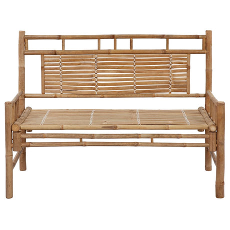 Vidaxl tuinbank met kussen 120 cm bamboe