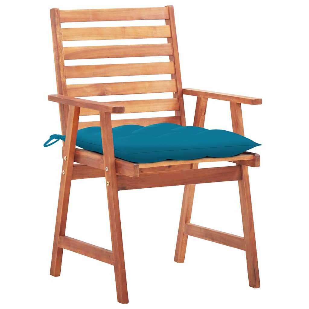 Vidaxl tuinstoelen 3 st met kussens massief acaciahout
