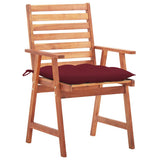 Vidaxl tuinstoelen 3 st met kussens massief acaciahout
