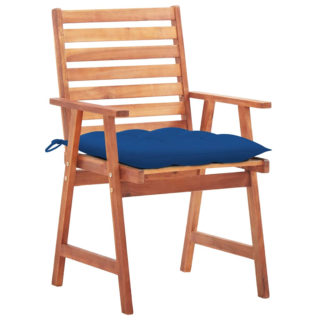Vidaxl tuinstoelen 3 st met kussens massief acaciahout