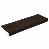 Vidaxl trapmatten zelfklevend 15 stuks 65x21x4 cm donkerbruin