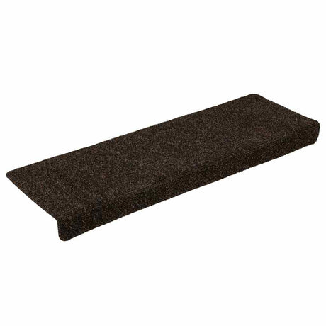 Vidaxl trapmatten zelfklevend 15 stuks 65x21x4 cm donkerbruin