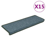 Vidaxl Stair tappetini 15 ST 65x21x4 cm Verde