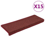 Vidaxl trapmatten 15 st 65x21x4 cm matrood