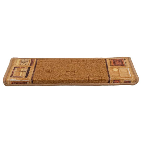 Vidaxl trapmatten zelfklevend 15 st 65x21x4 cm beige