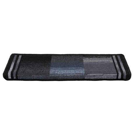 Vidaxl trapmatten zelfklevend 15 st 65x21x4 cm zwart en grijs