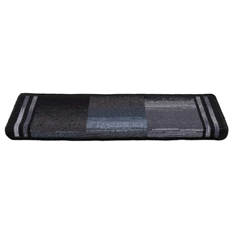 Vidaxl trapmatten zelfklevend 15 st 65x21x4 cm zwart en grijs