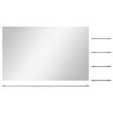 VidaXL wall mirror with 5 shelves 100x60 cm silver colored