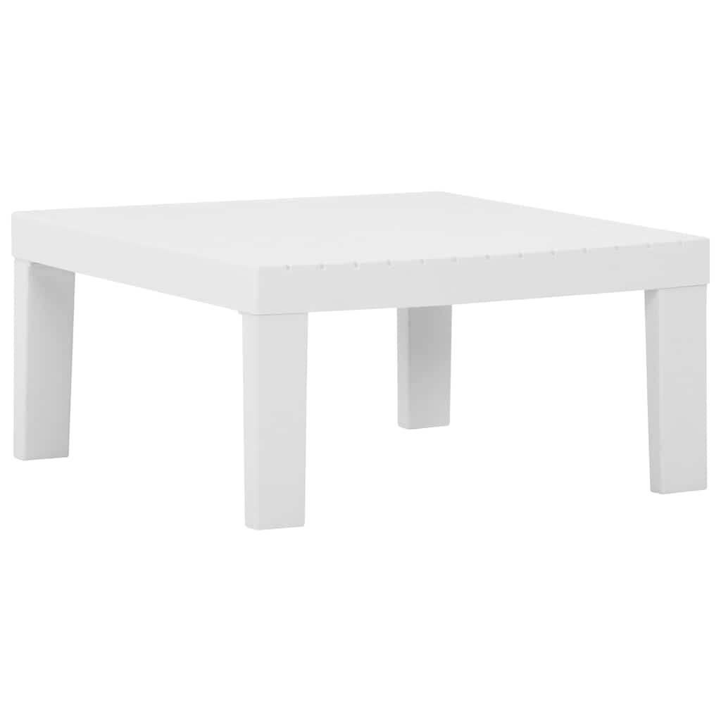 Vidaxl 3-delige loungeset met kussens kunststof wit