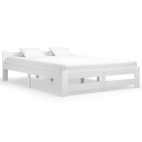 Vidaxl bedframe massief grenenhout wit 120x200 cm