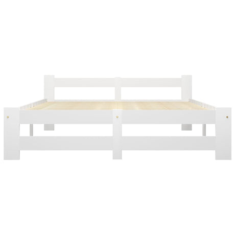 Vidaxl bedframe massief grenenhout wit 180x200 cm