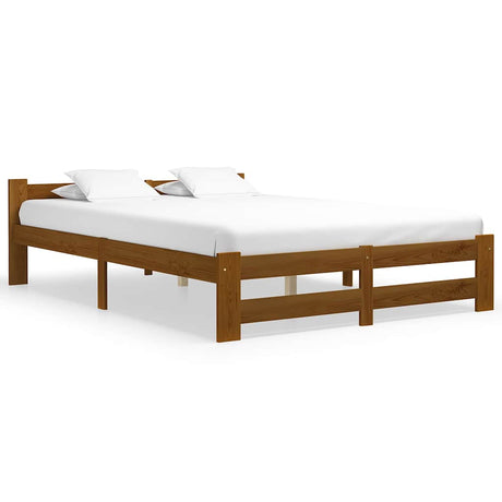 Vidaxl bedframe massief grenenhout honingbruin 140x200 cm