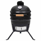 Vidaxl Kamado Barbecue 2-in-1 56 cm Ceramic Black