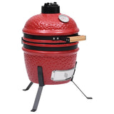 Vidaxl Kamado Barbecue 2-in-1 56 cm Ceramic red