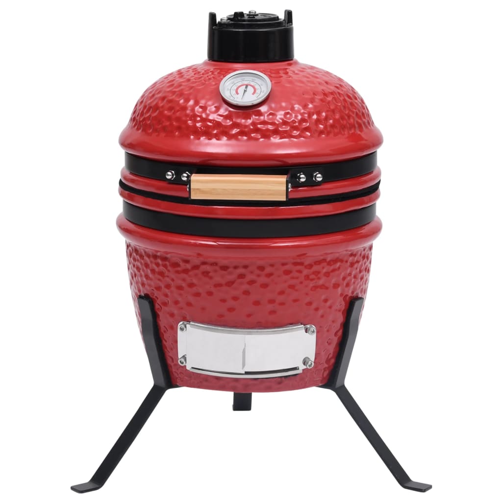 Vidaxl Kamado Barbecue 2-in-1 56 cm Ceramic red