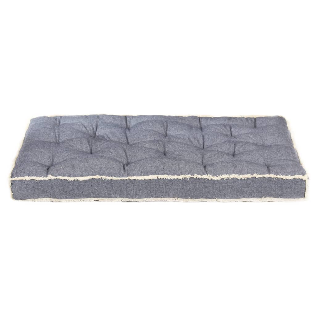 Vidaxl Bank cushion pallet 120x80x10 cm blue